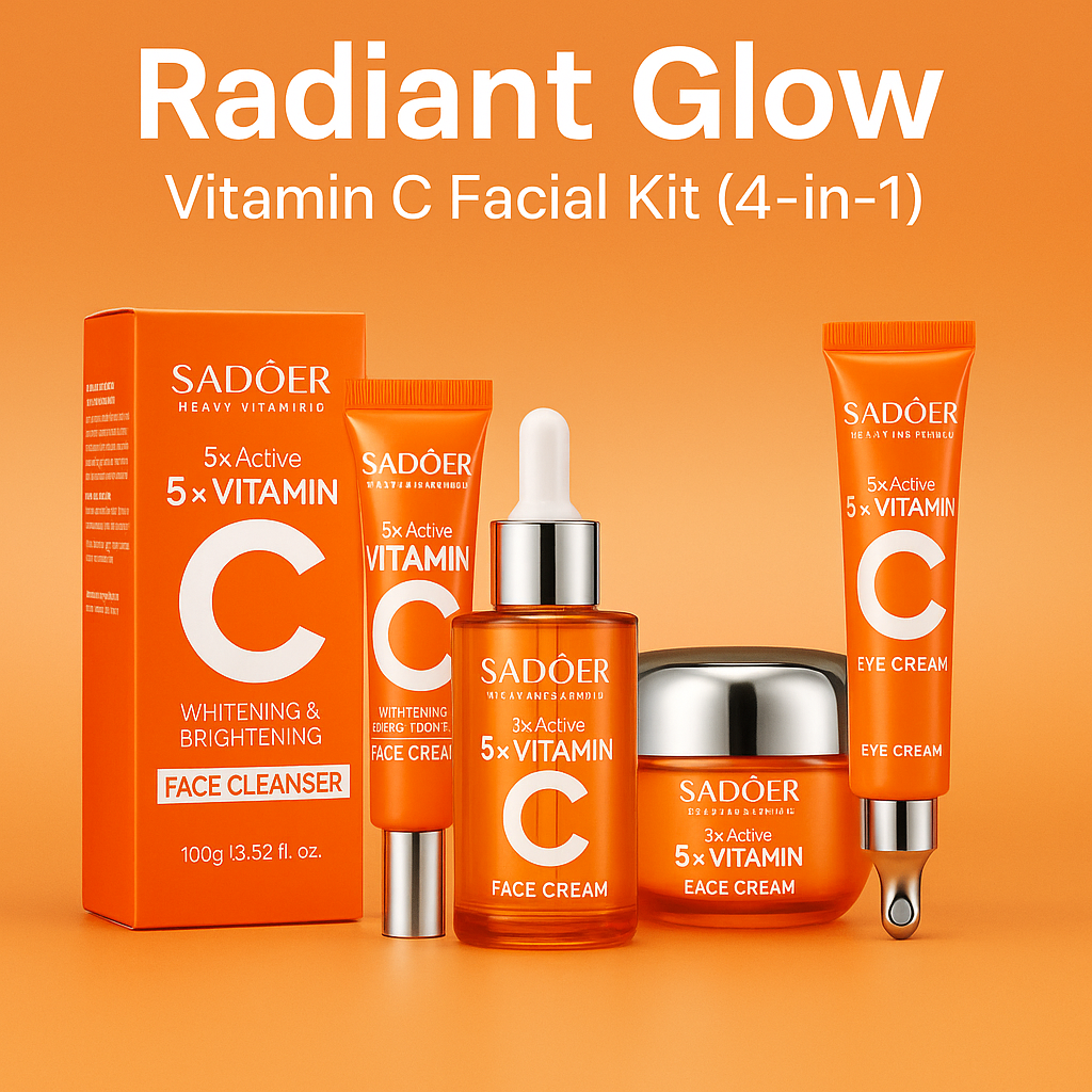 Radiant Glow – Vitamin C Facial Kit (4-in-1)